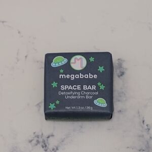 Megababe Space Bar Detoxifying Charcoal Underarm Bar Travel Size 1.3 oz